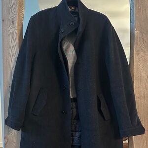 Daniel Cremieux Dark Wool Pea Coat